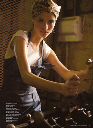 Illustration for article titled Marie Claire's "Factory Girls" Shoot: An Assembly Line Of '90s-Era Recockulousness